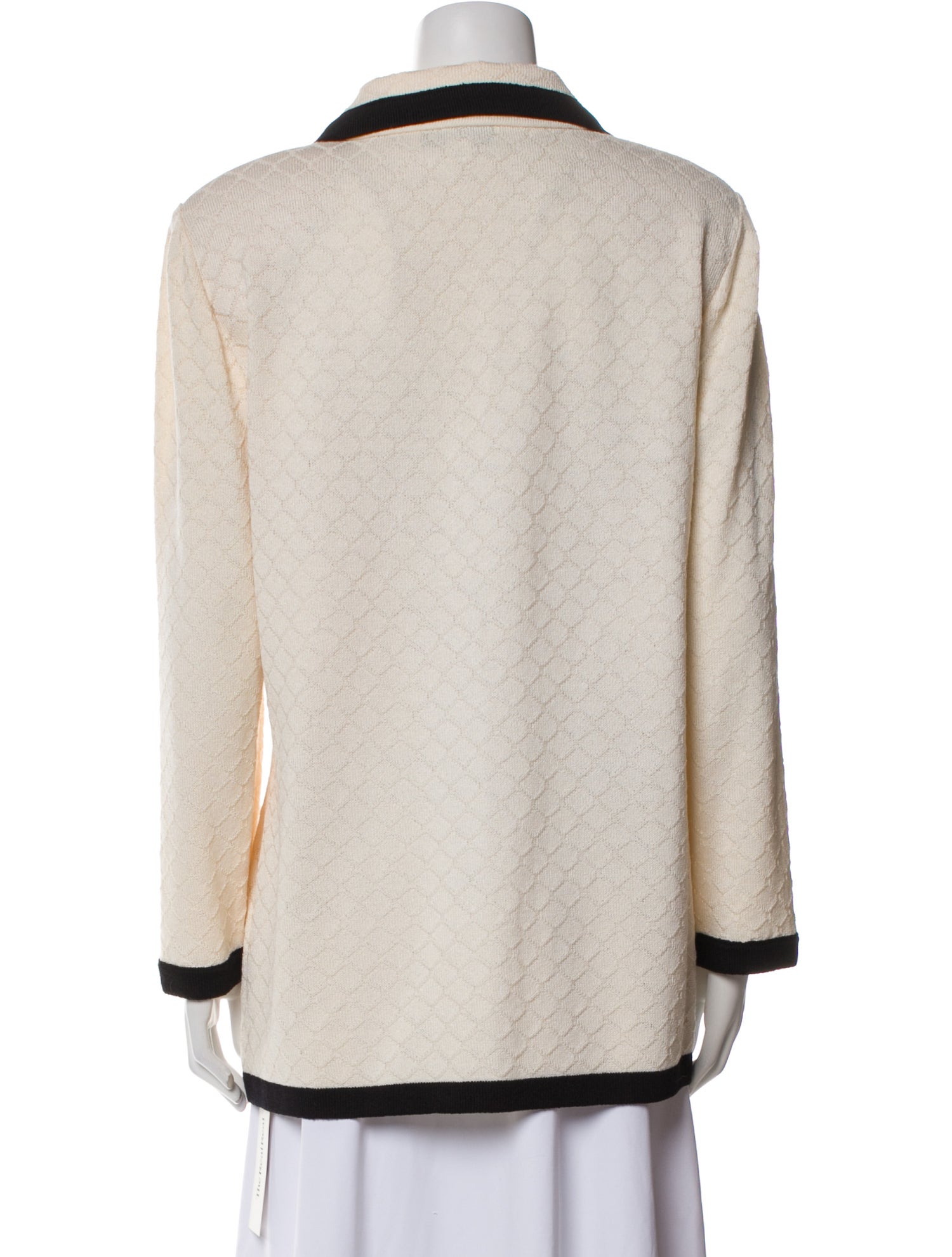 St. John Collection Colorblock Pattern Coat